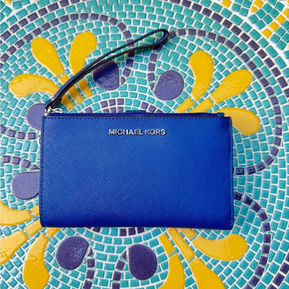 Michael Kors Vibrant Blue Wristlet